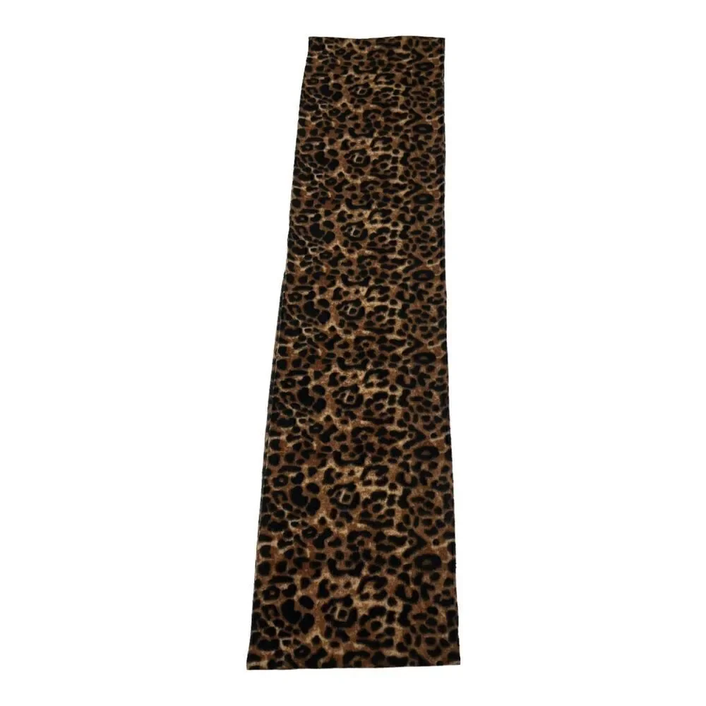 Old Navy Scarf Infinity Brown Tan Black Animal Print